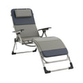 Adjustable Reclining Lounge Chair with Headrest and Foldable Design